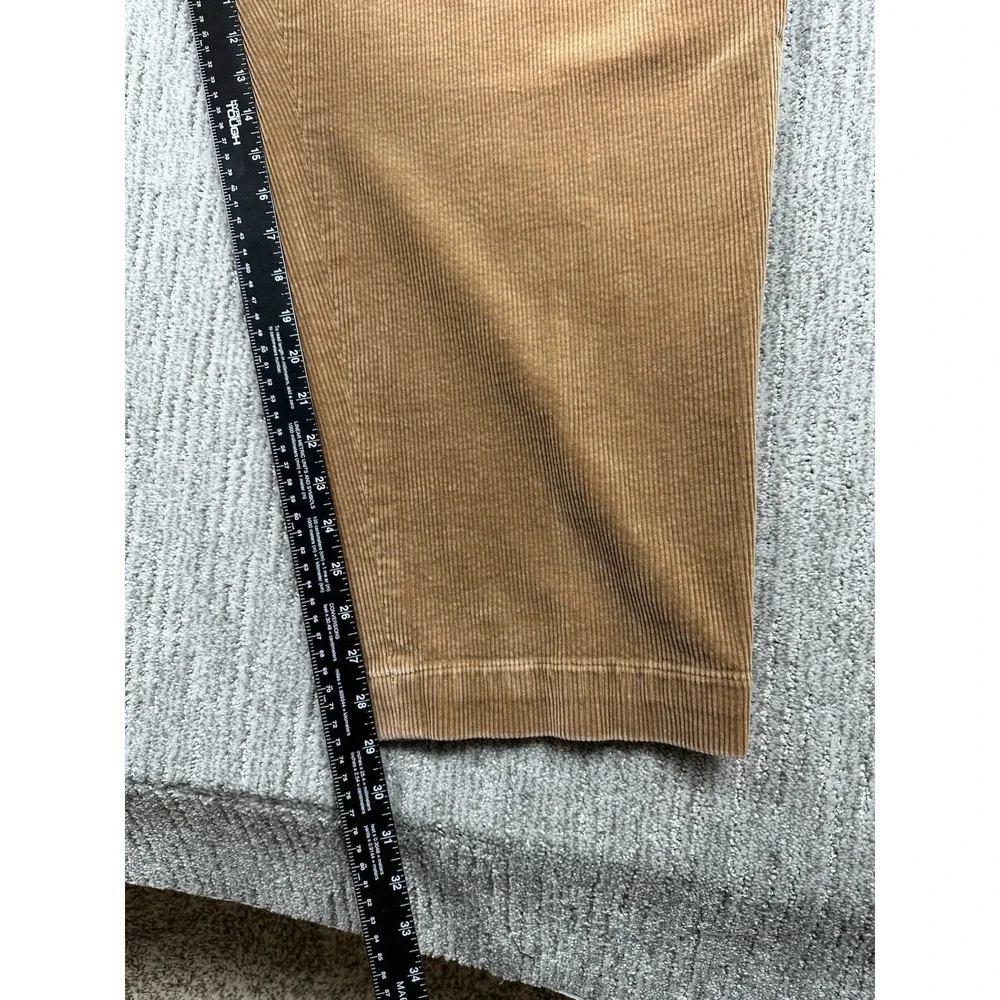 Vtg Polo Ralph Lauren Big Andrew Pants 50Bx30 Brown Corduroy Pleated Classy